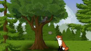 You are currently viewing चालाक लोमड़ी की कहानी (फोटो के साथ) | crow and fox story in hindi